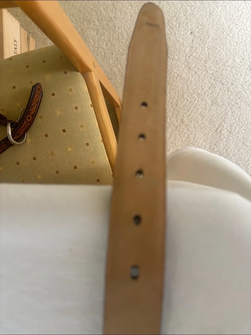 Arden Leather Co. Woven Brown Leather Belt